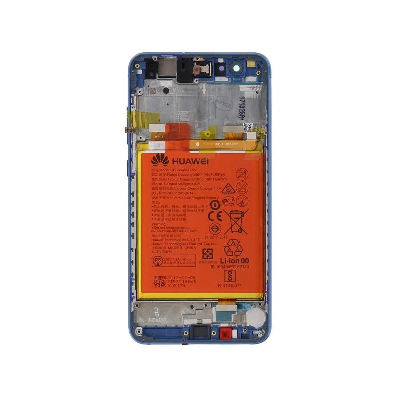 Display LCD Completo Per Huawei P10 Lite - Ricambio Originale - Colore Blu - 02351FSL - Foto 2